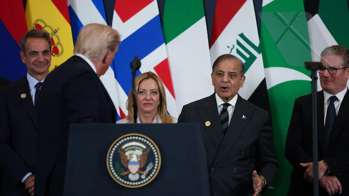 donald trump praises india pm modi with pakistan Shehbaz sharif5