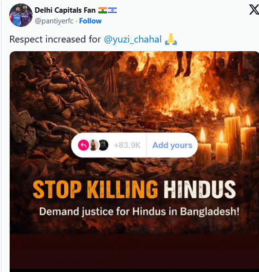 chahal post