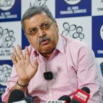 TMC MP Kalyan Banerjee speaks during a press conference