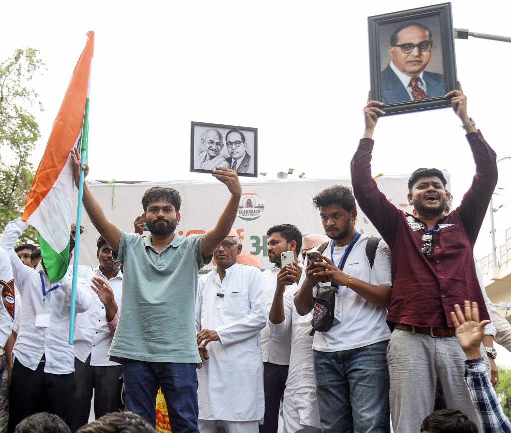 CJP protests over various issues in Maharashtra's Nagpur