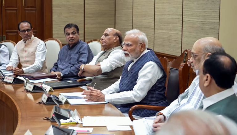 PM Modi chairs a Union cabinet meeting