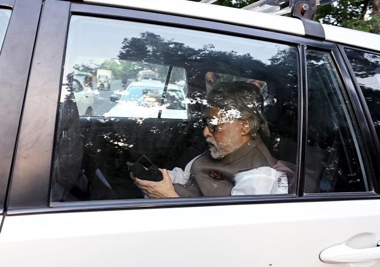Rebel TMC MP Sudip Bandyopadhyay leaves from Union Minister Bhupendra Yadav's residence