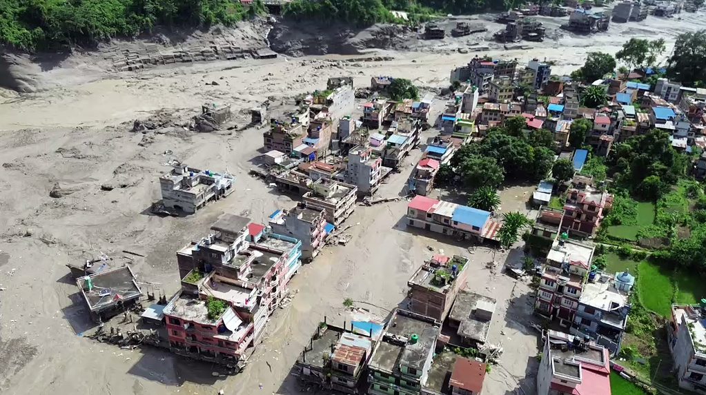 Flash flood ravages Nepal’s Rasuwa