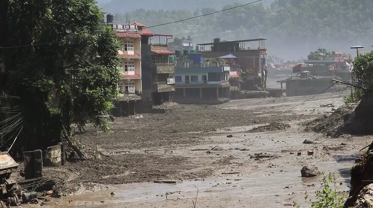 Flash flood ravages Nepal’s Rasuwa