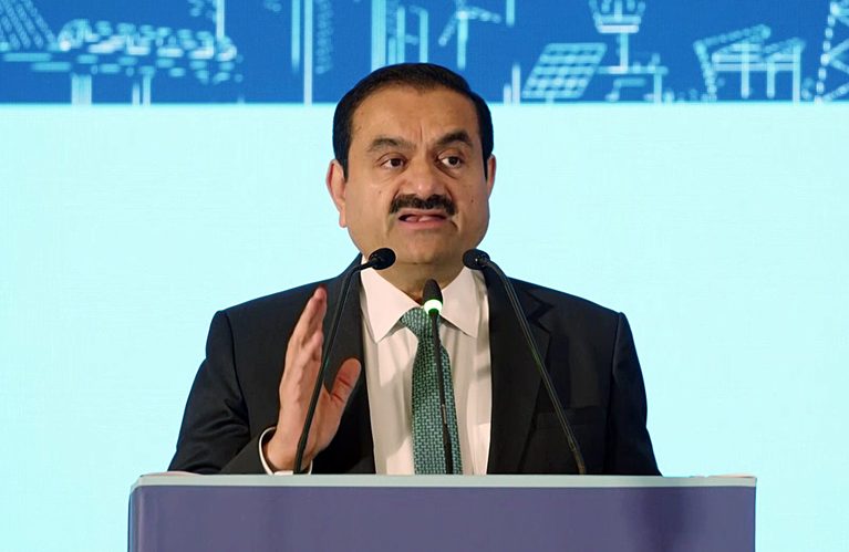 Adani Group Chairman Gautam Adani addresses the 'CareEdge Conversations: Infrastructure Landscape – Vision for Viksit Bharat' event