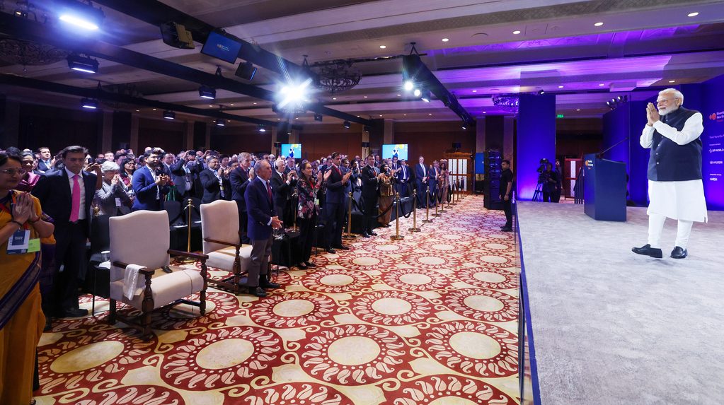 PM Modi participates in the Bloomberg New Economy Forum